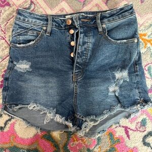 Free People Jean Shorts